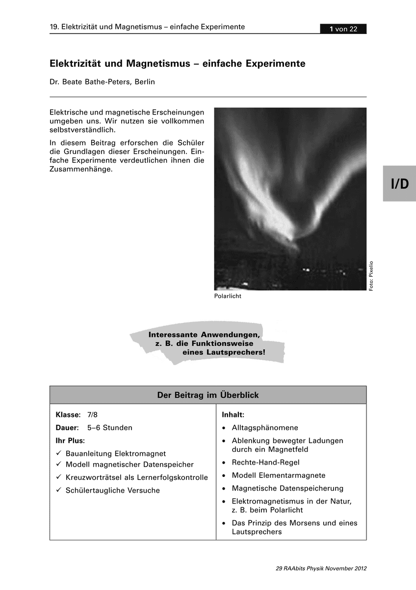 Elektrizität und Magnetismus