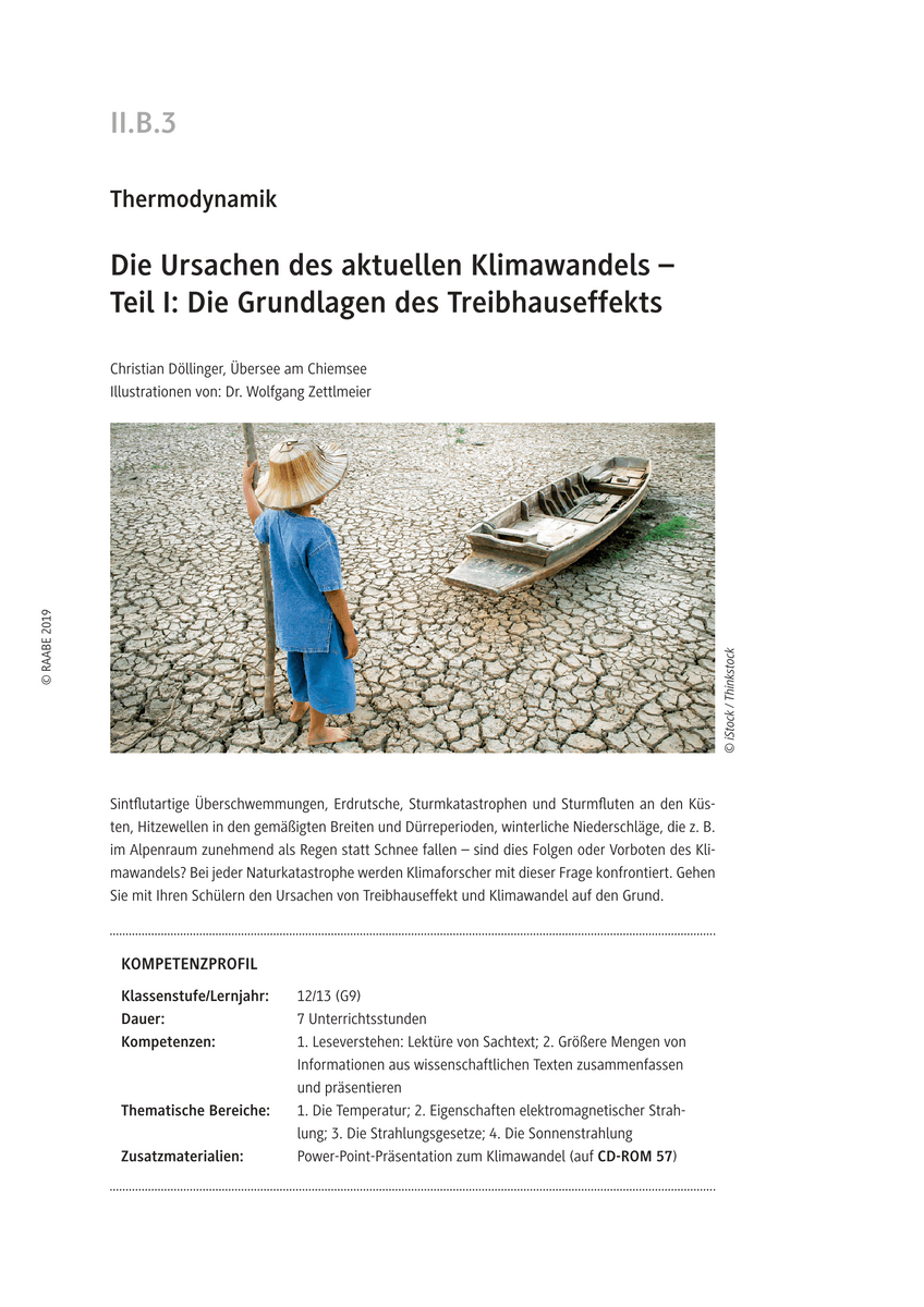 Die Ursachen des aktuellen Klimawandels