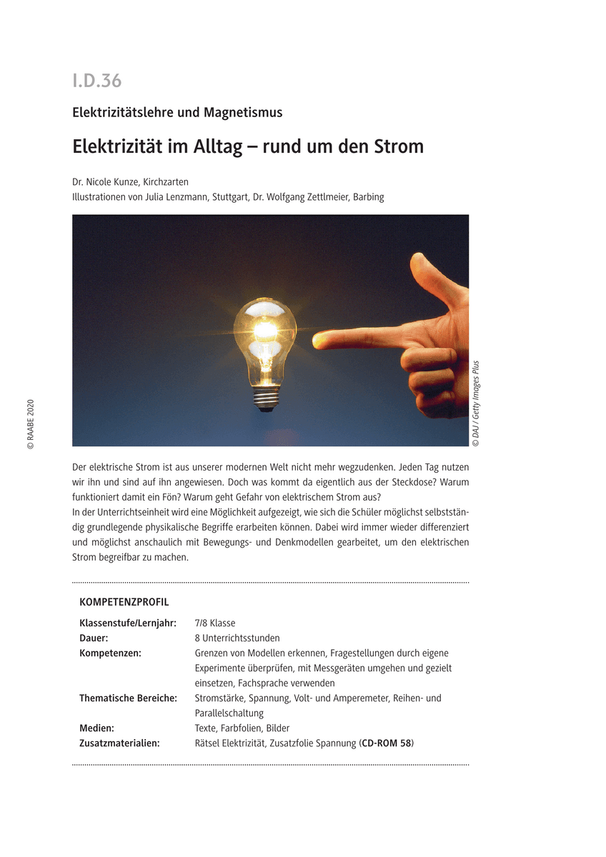 Elektrizität im Alltag