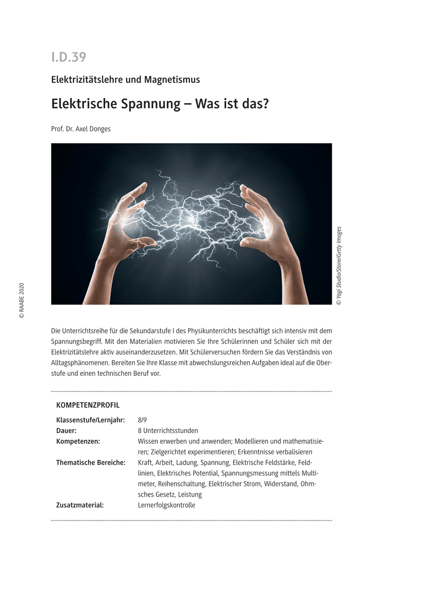 Elektrische Spannung