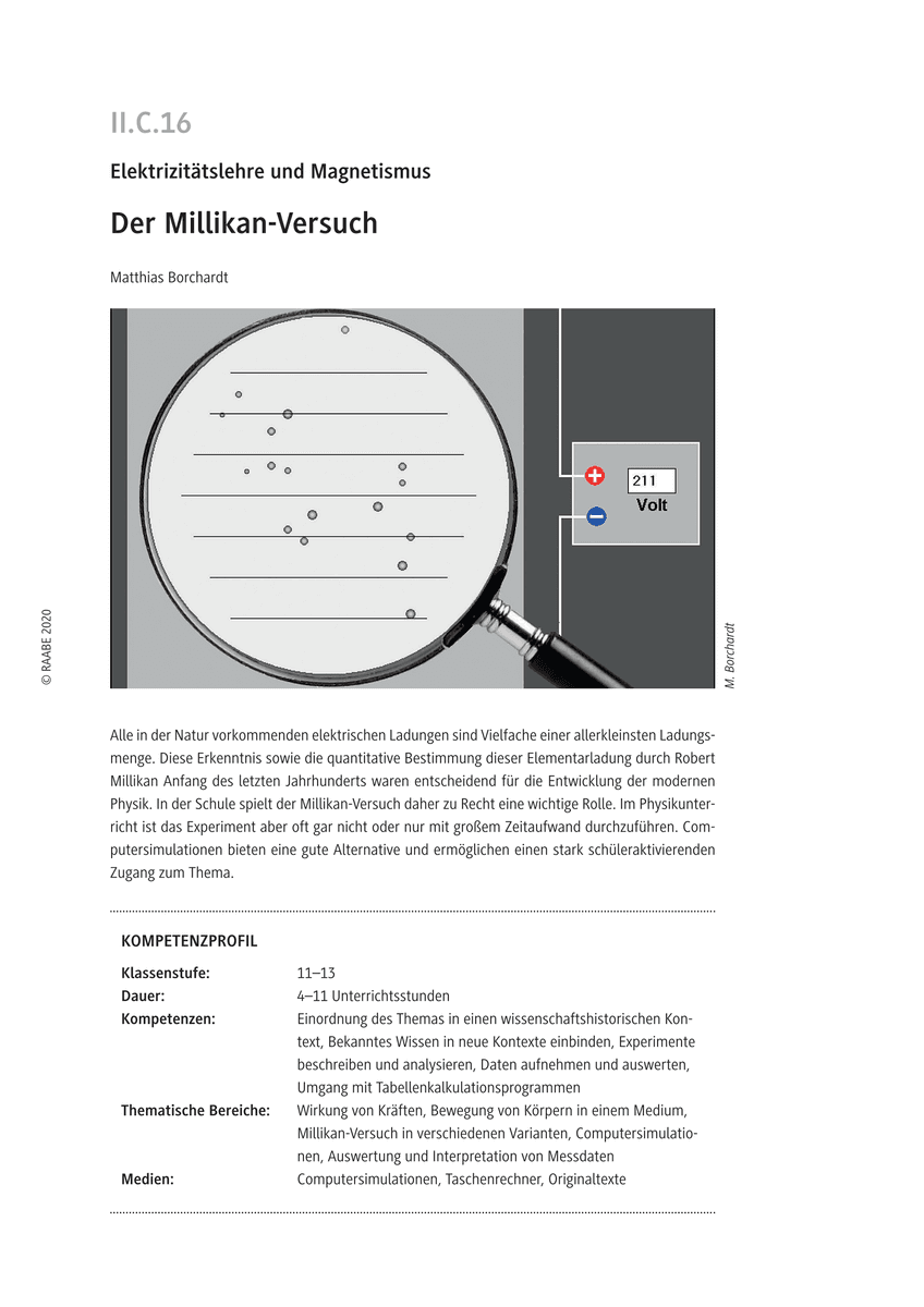 Der Millikan-Versuch