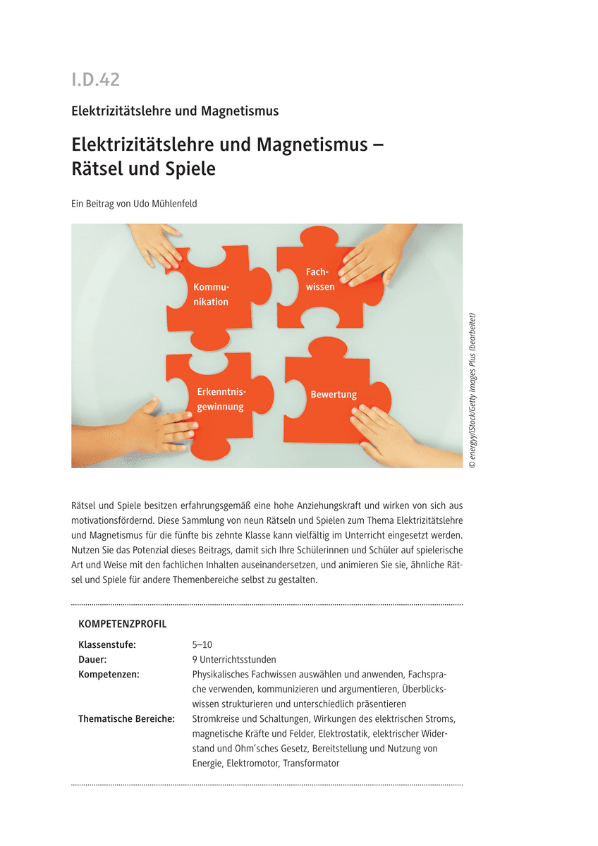 Elektrizitätslehre und Magnetismus