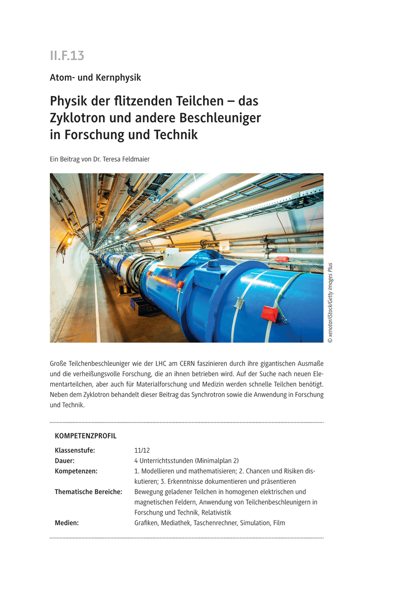 Physik der flitzenden Teilchen