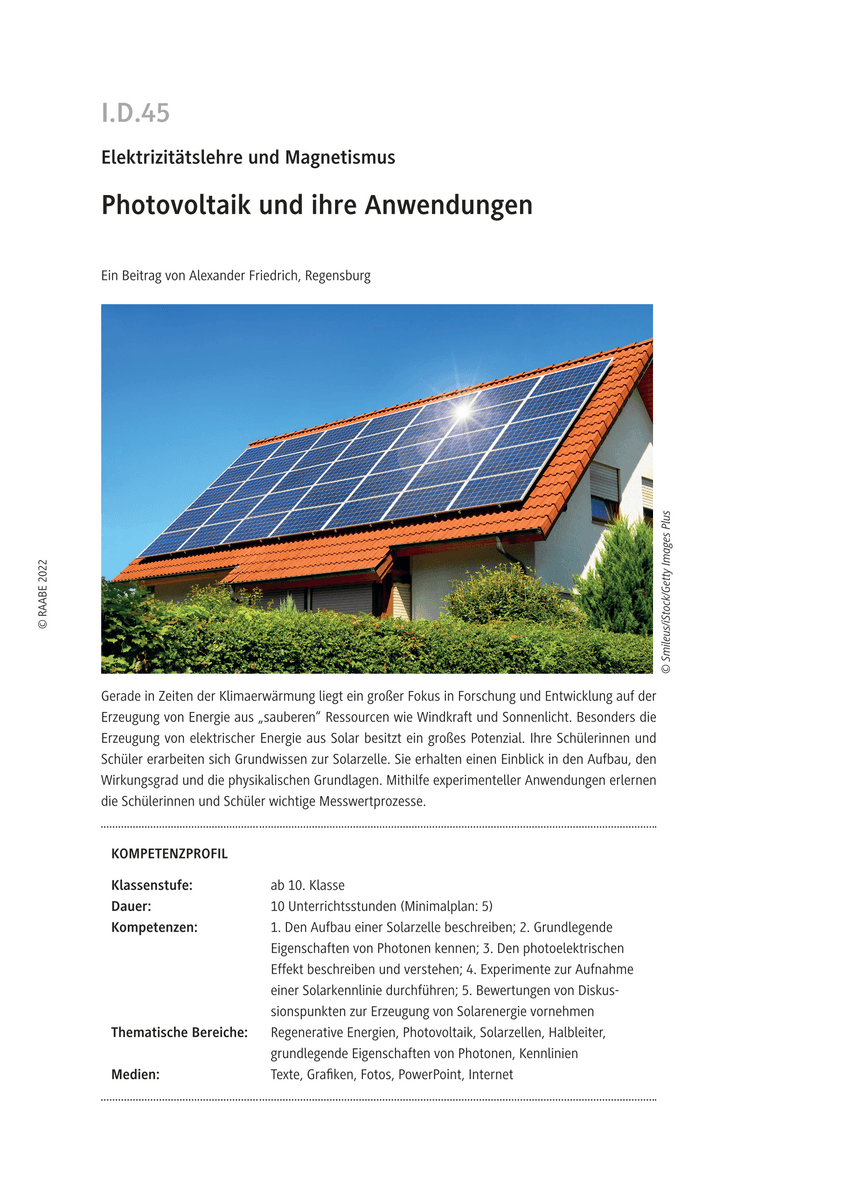 Photovoltaik und ihre Anwendungen
