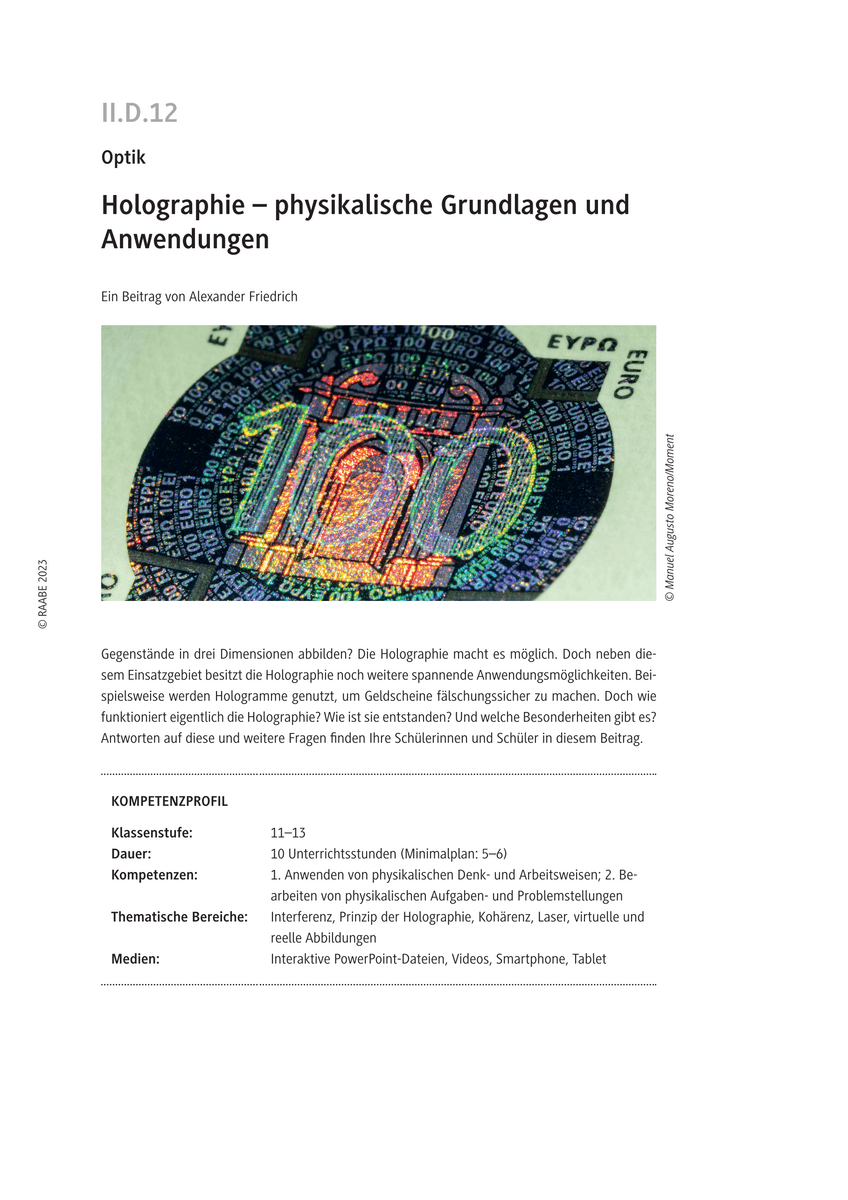 Holographie
