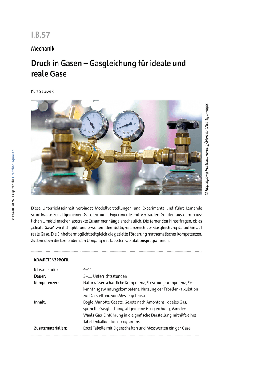 Druck in Gasen