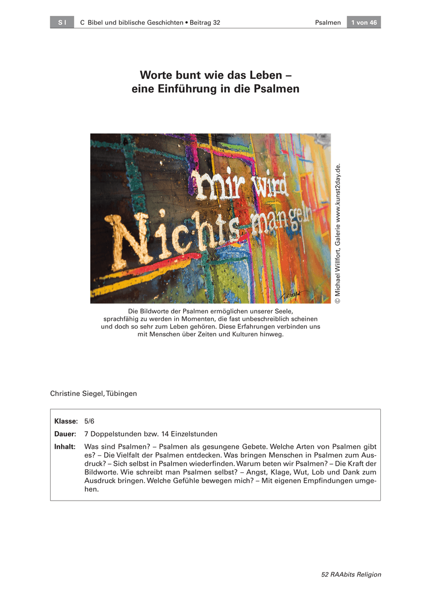Worte bunt wie das Leben
