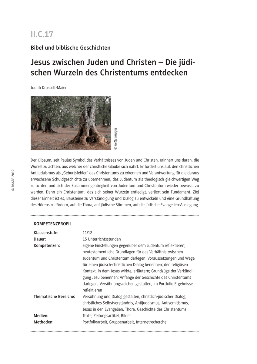 Jesus zwischen Juden und Christen