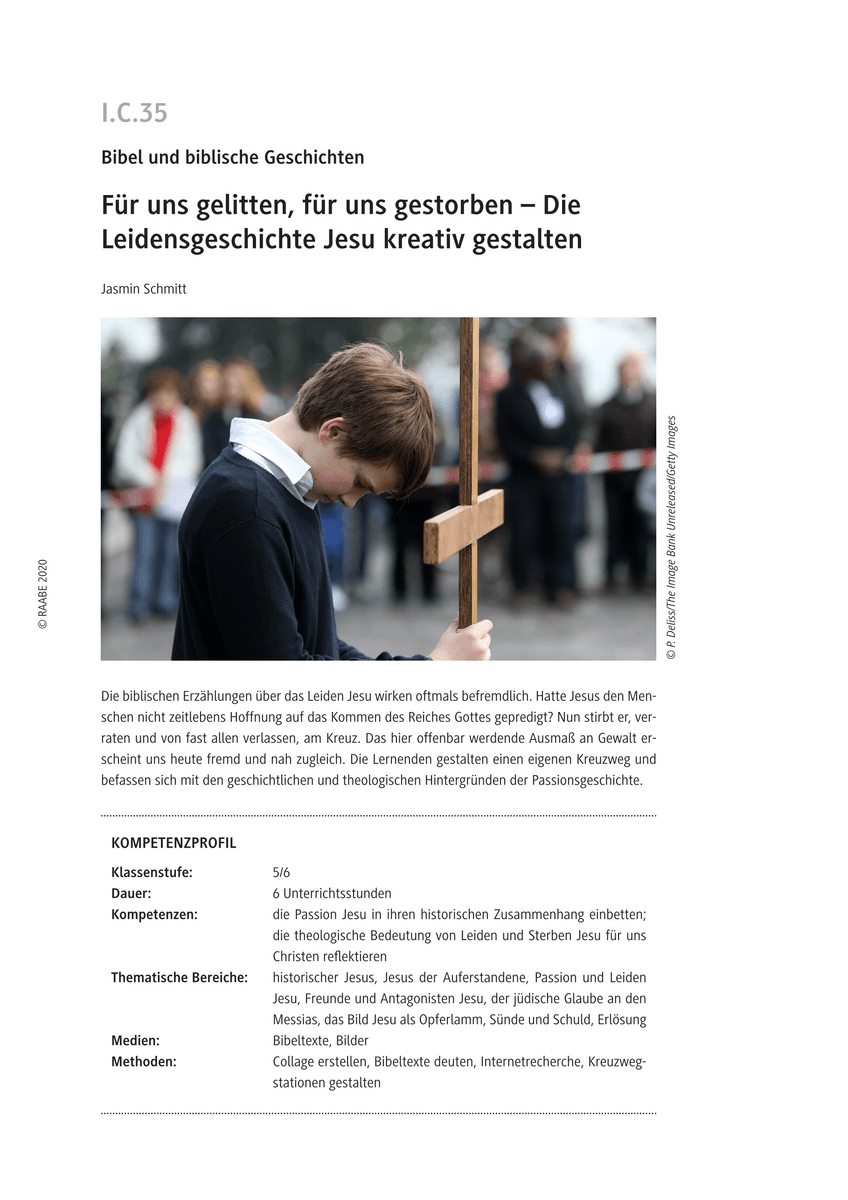Für uns gelitten, für uns gestorben