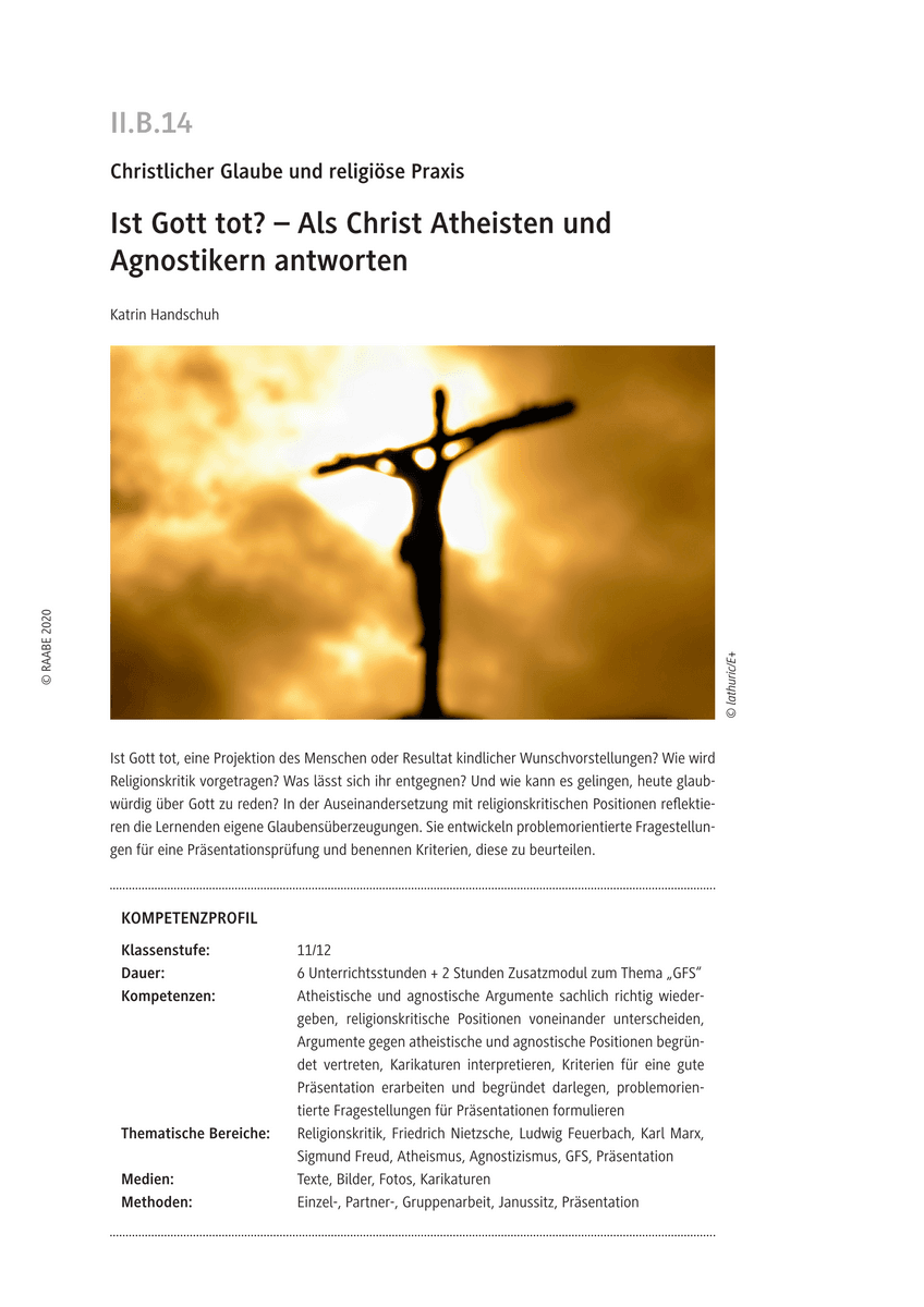 Ist Gott tot?