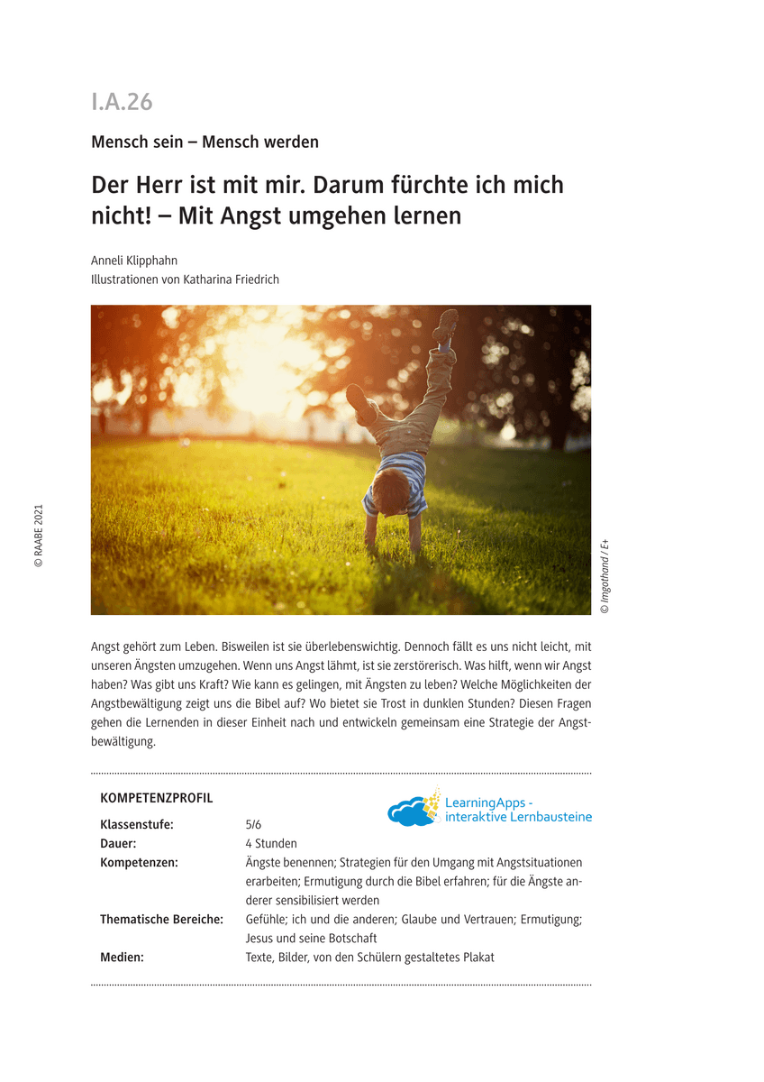 Der Herr ist mit mir. Darum fürchte ich mich nicht!