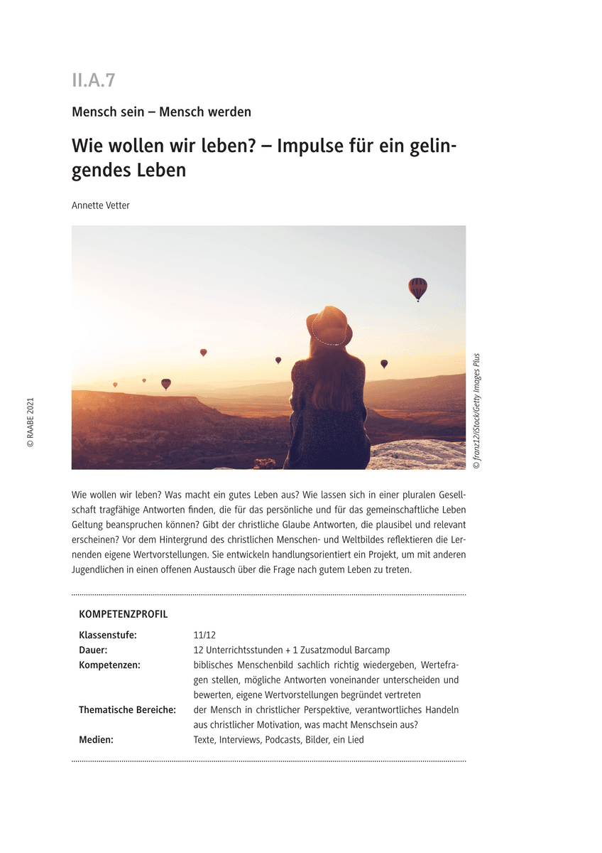 Wie wollen wir leben?
