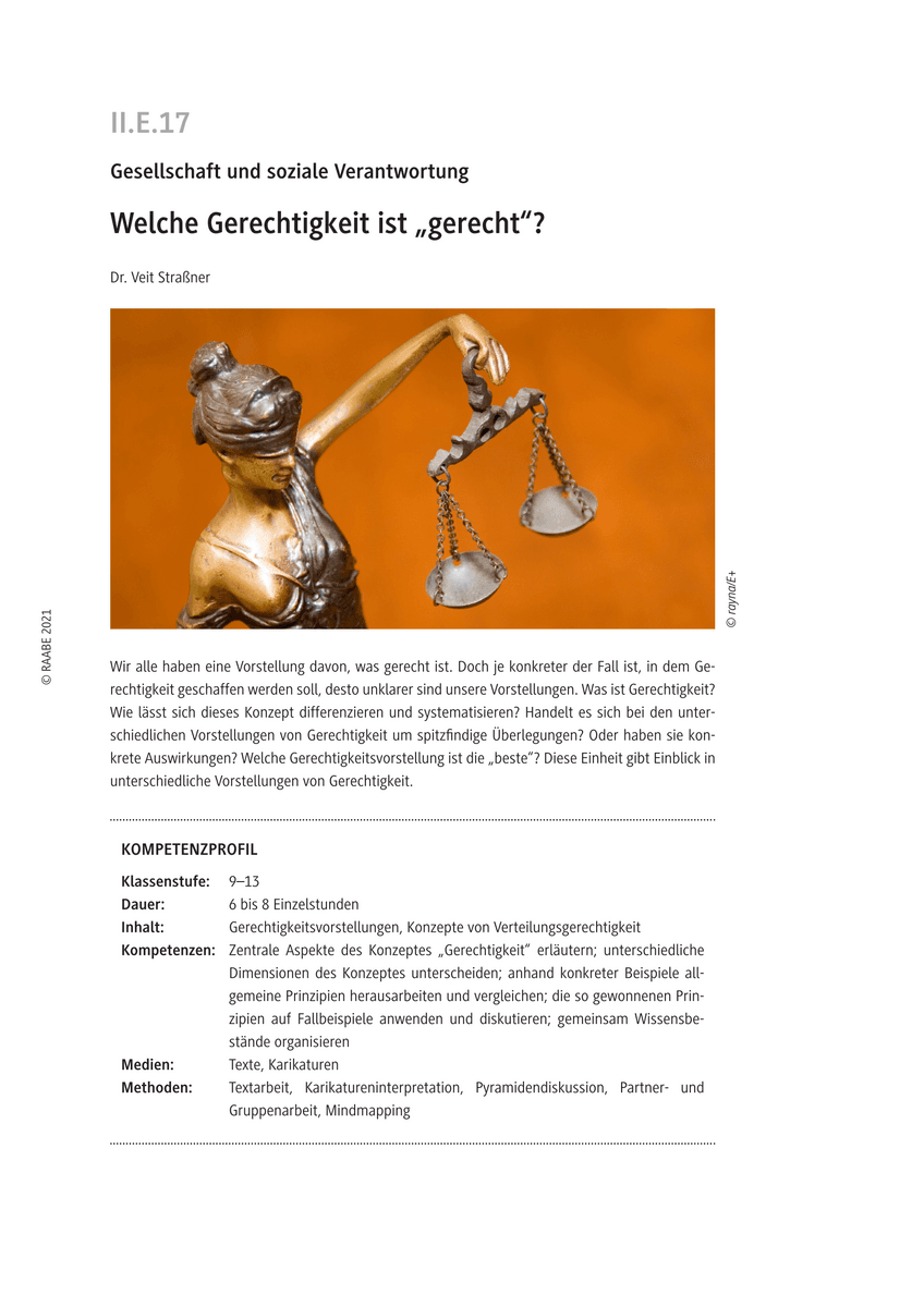 Welche Gerechtigkeit ist „gerecht“?
