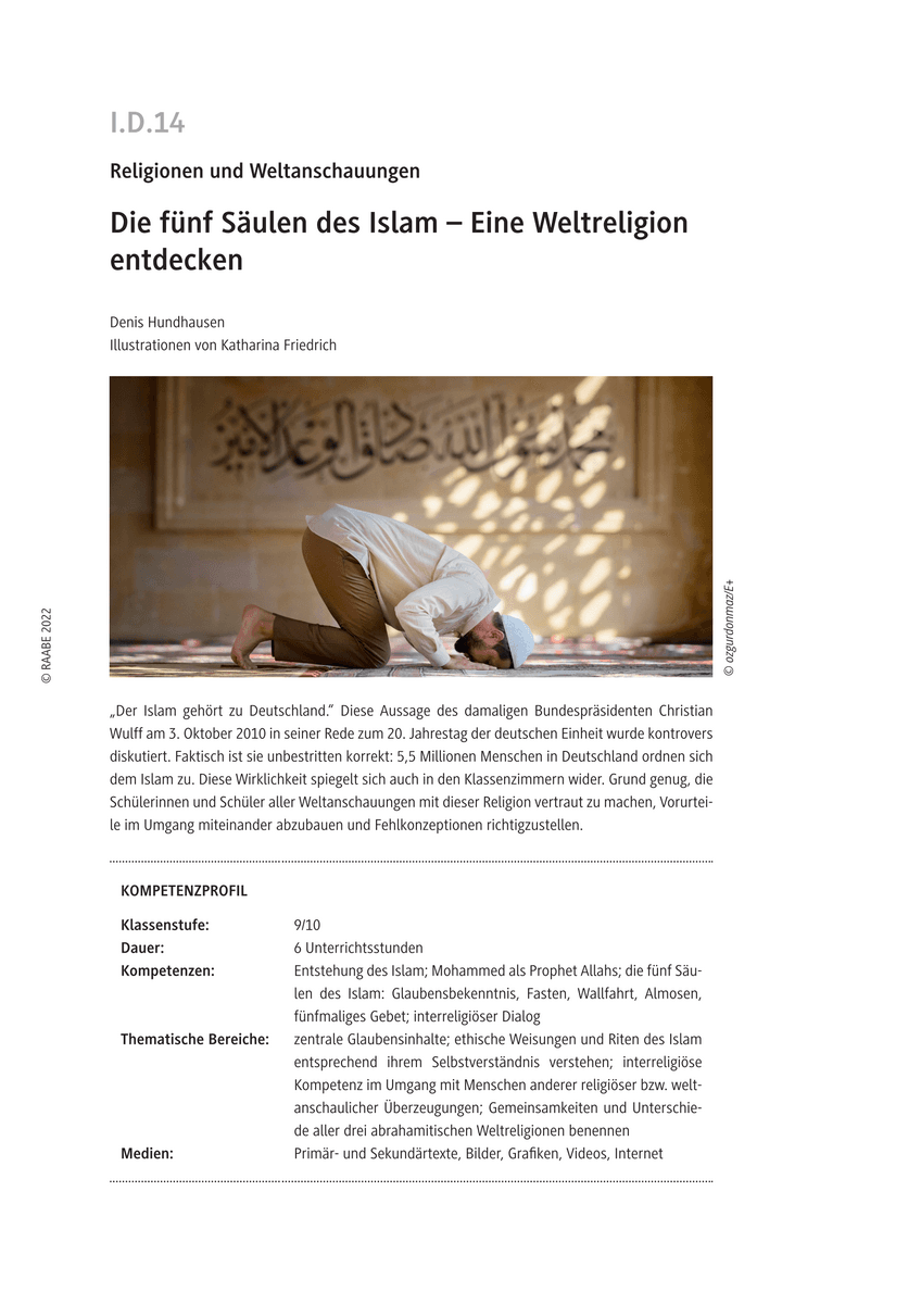 Die fünf Säulen des Islam