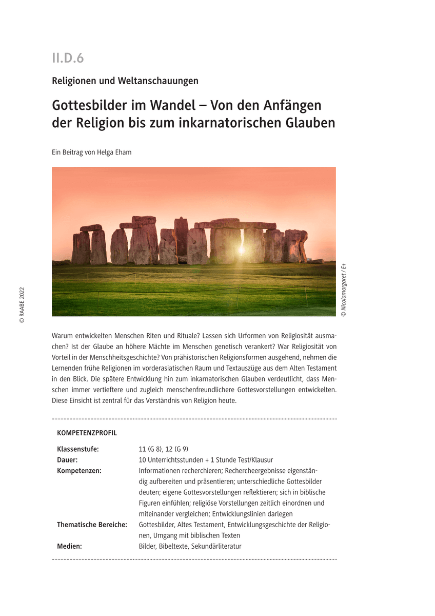 Gottesbilder im Wandel