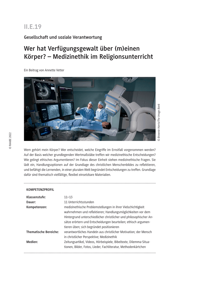 Wer hat Verfügungsgewalt über (m)einen Körper?