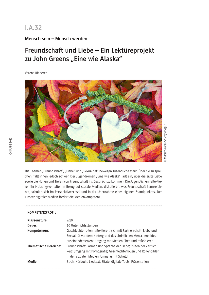 Freundschaft und Liebe