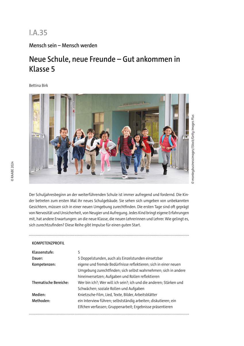 Neue Schule, neue Freunde