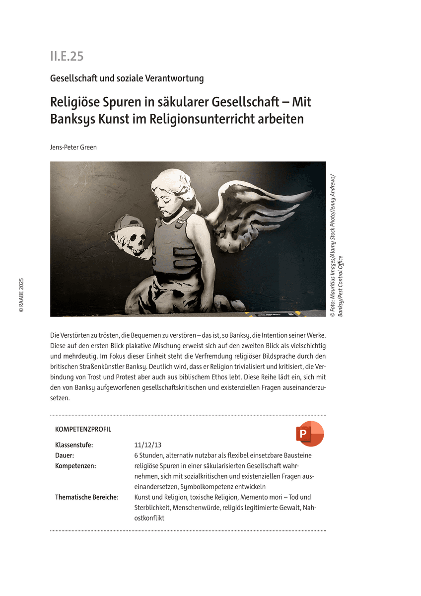 Religiöse Spuren in säkularer Gesellschaft