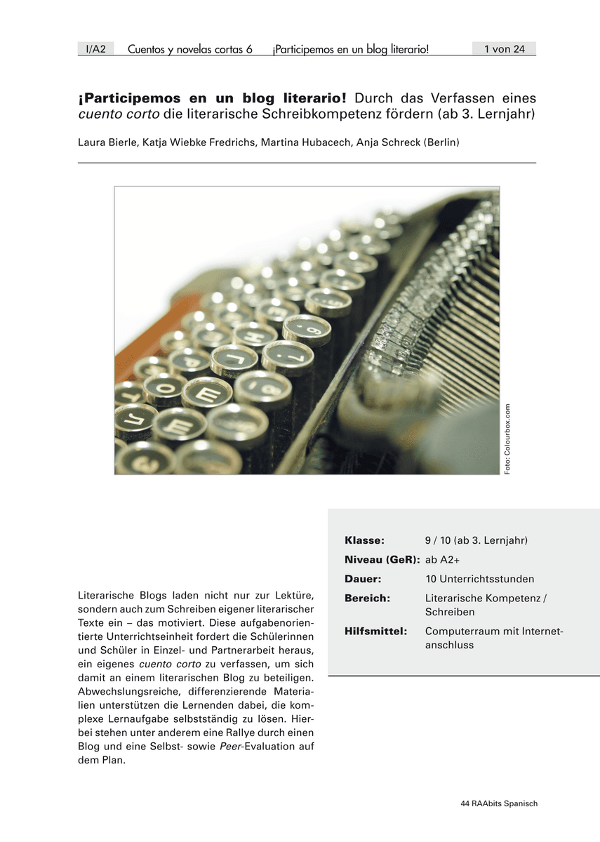 ¡Participemos en un blog literario!