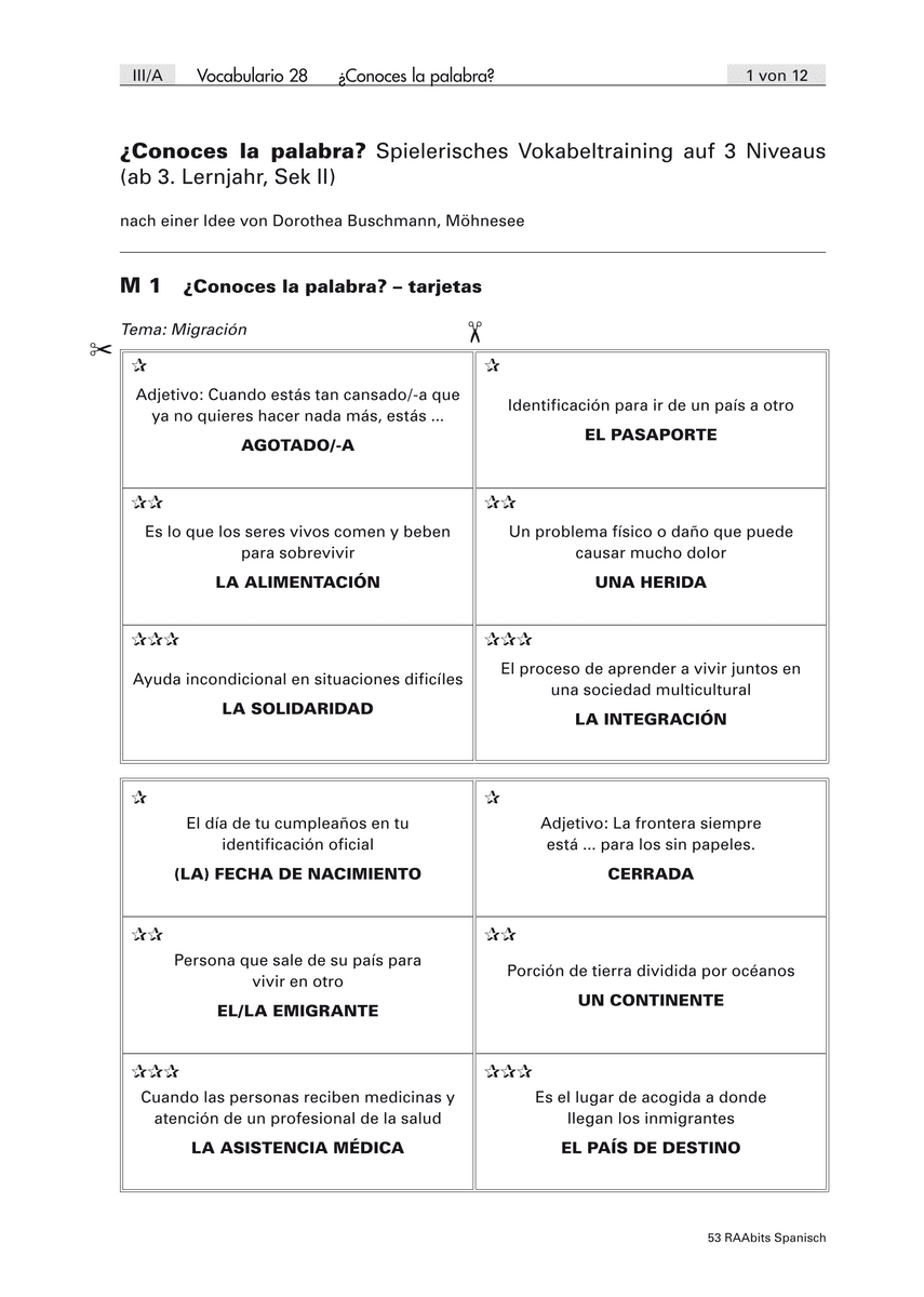 ¿Conoces la palabra?