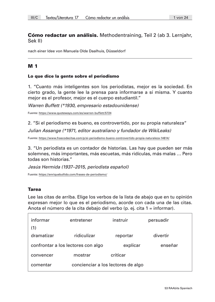 Cómo redactar un análisis