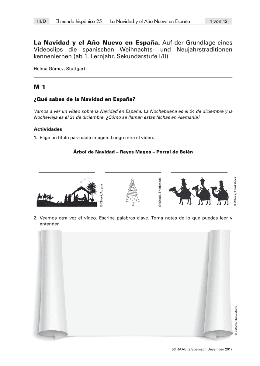La Navidad y el Año Nuevo en España