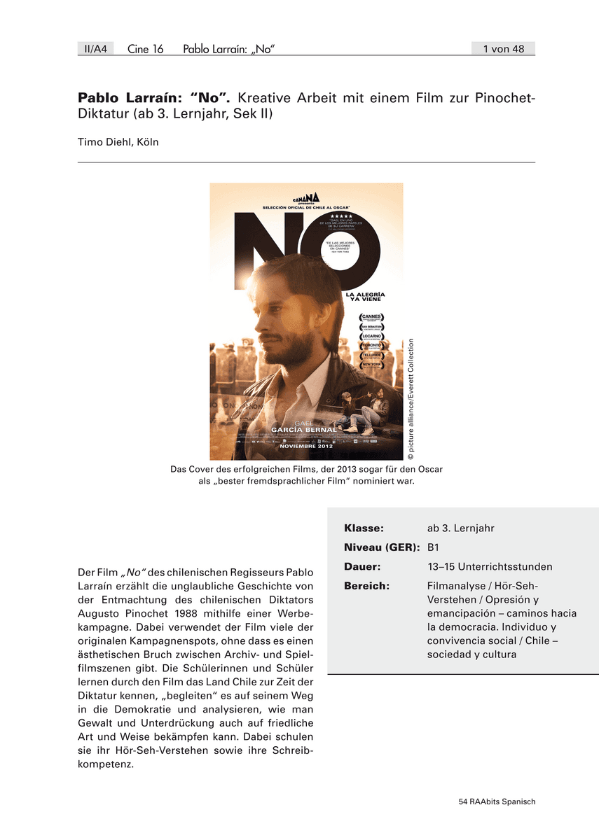 Pablo Larraín: “No”