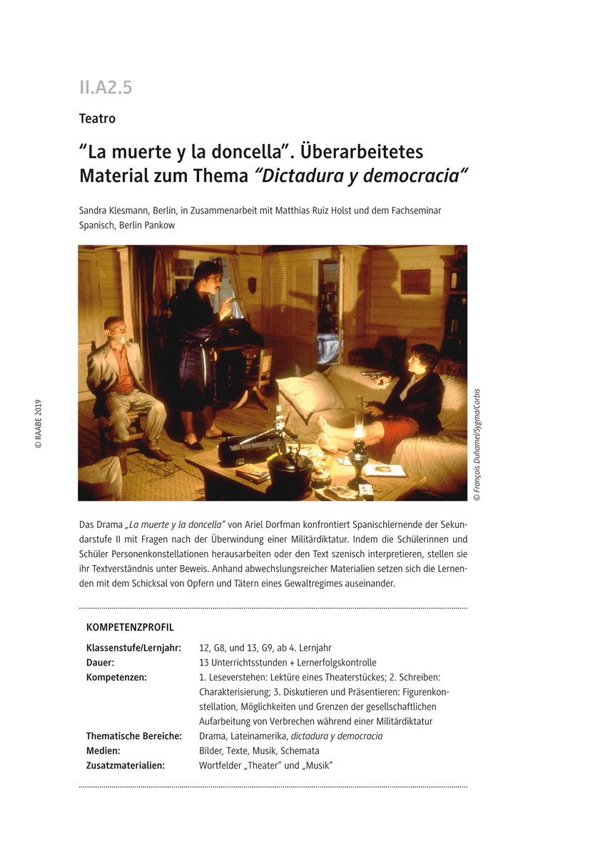 „La muerte y la doncella“
