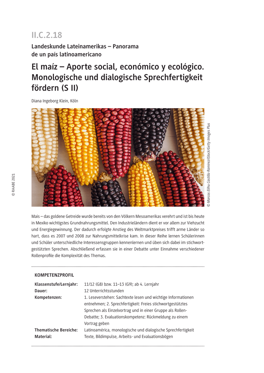 El maíz - Aporte social, económico y ecológico