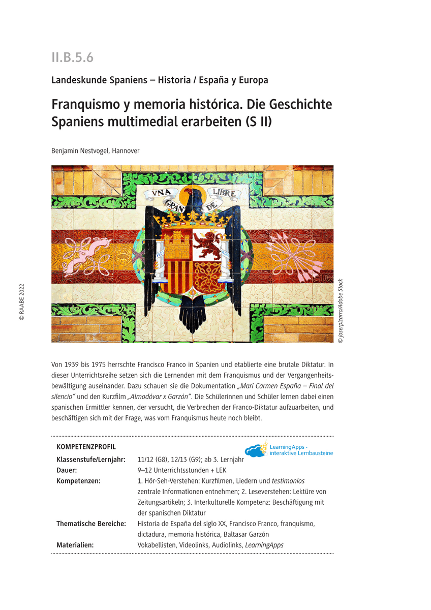 Franquismo y memoria histórica