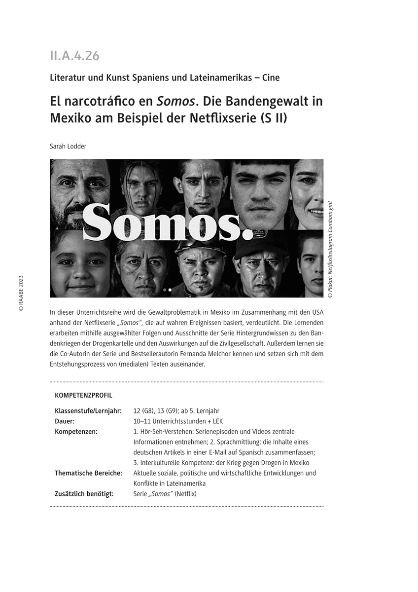 El narcotráfico en Somos