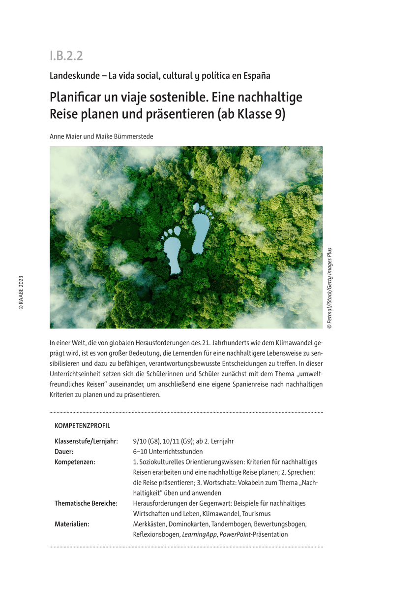Planificar un viaje sostenible