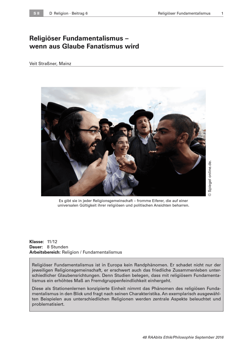 Religiöser Fundamentalismus