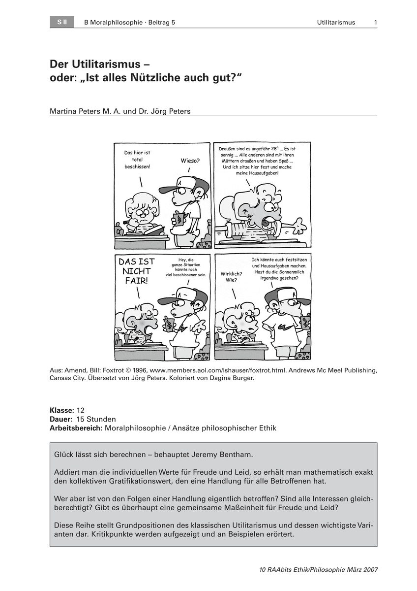 Der Utilitarismus