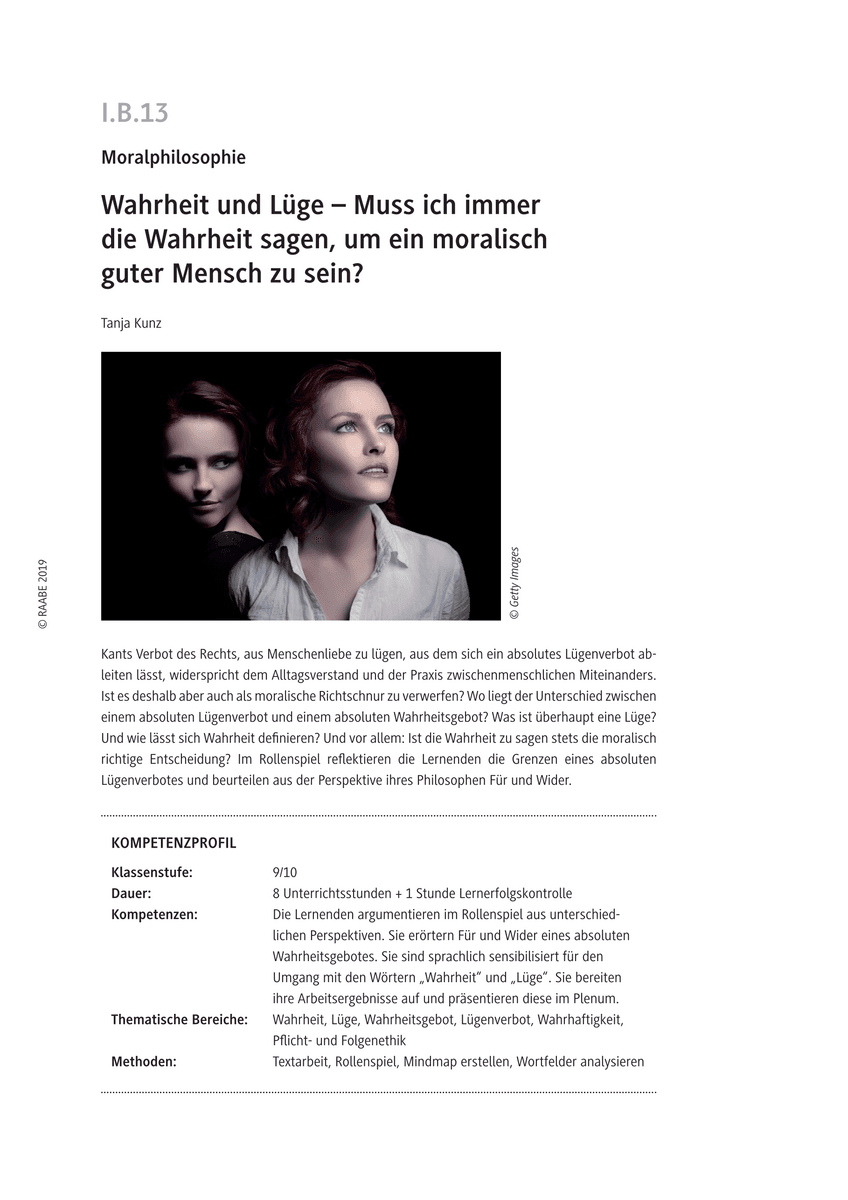 Wahrheit und Lüge