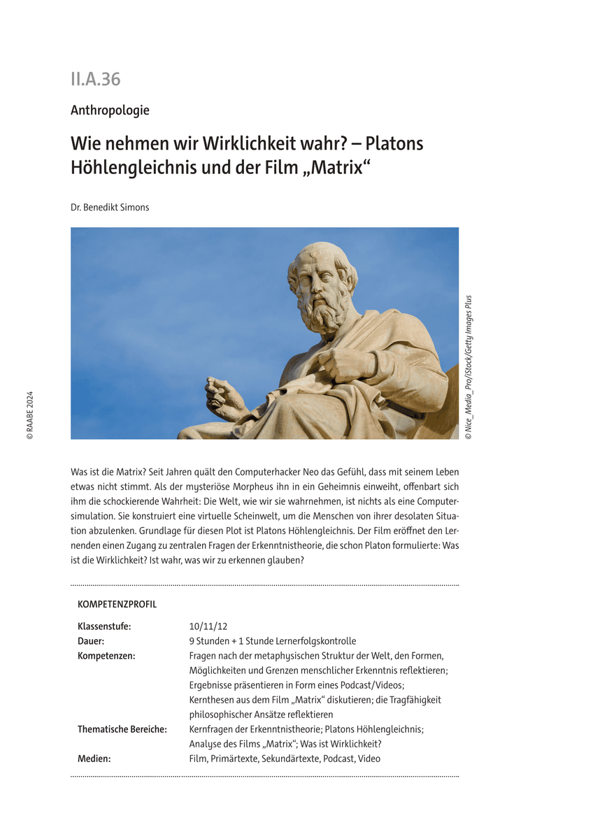 Wie nehmen wir Wirklichkeit wahr?