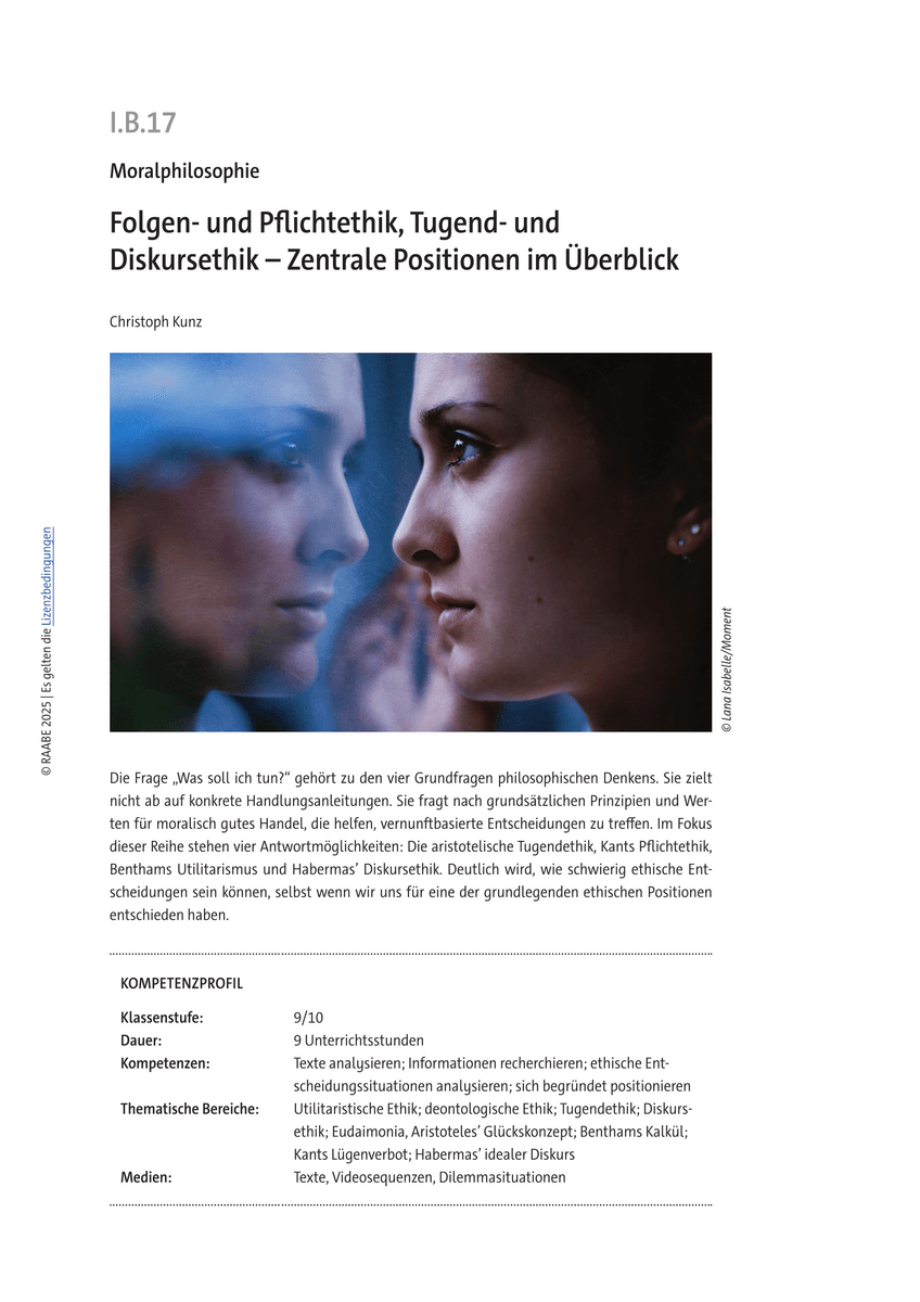 Folgen- und Pflichtethik, Tugend- und Diskursethik
