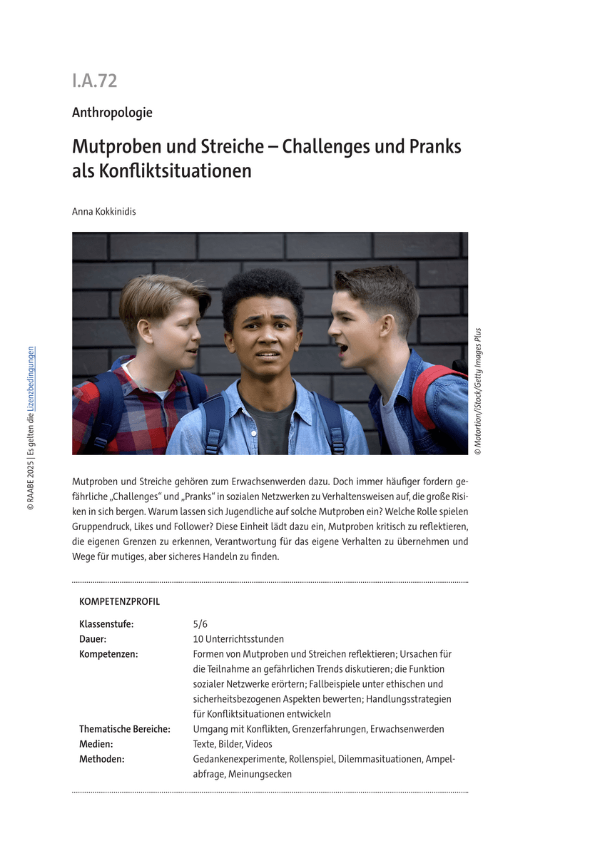 Mutproben und Streiche