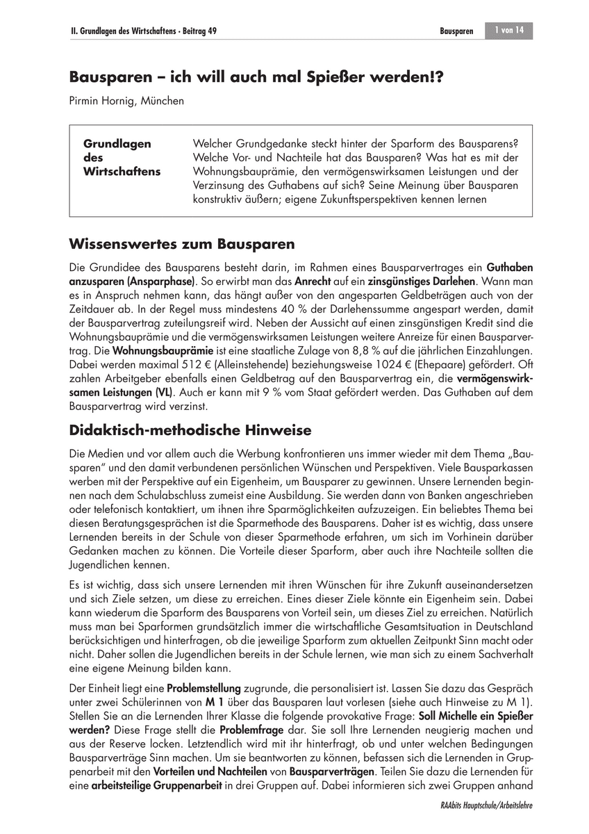 Bausparen