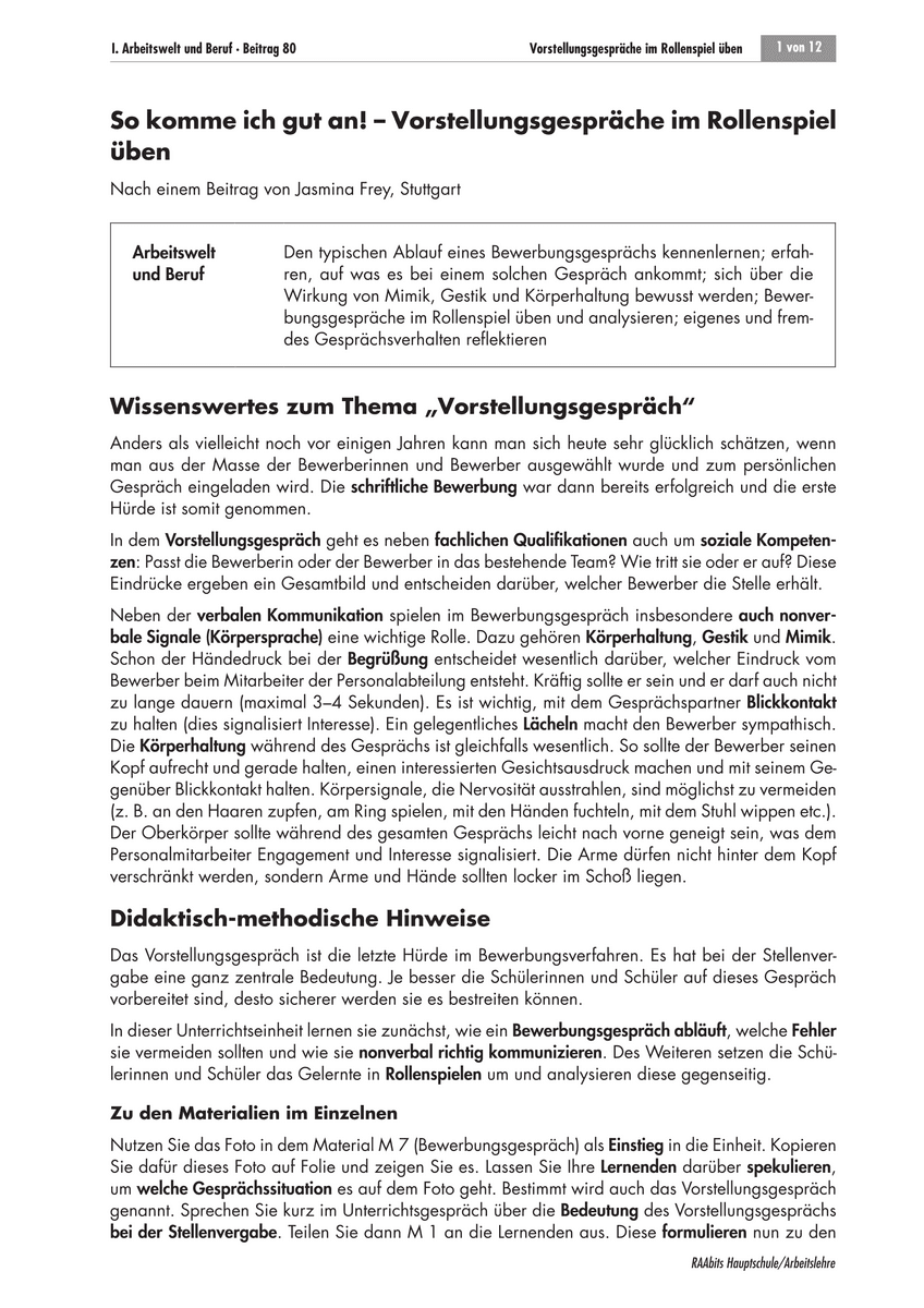 So komme ich gut an!