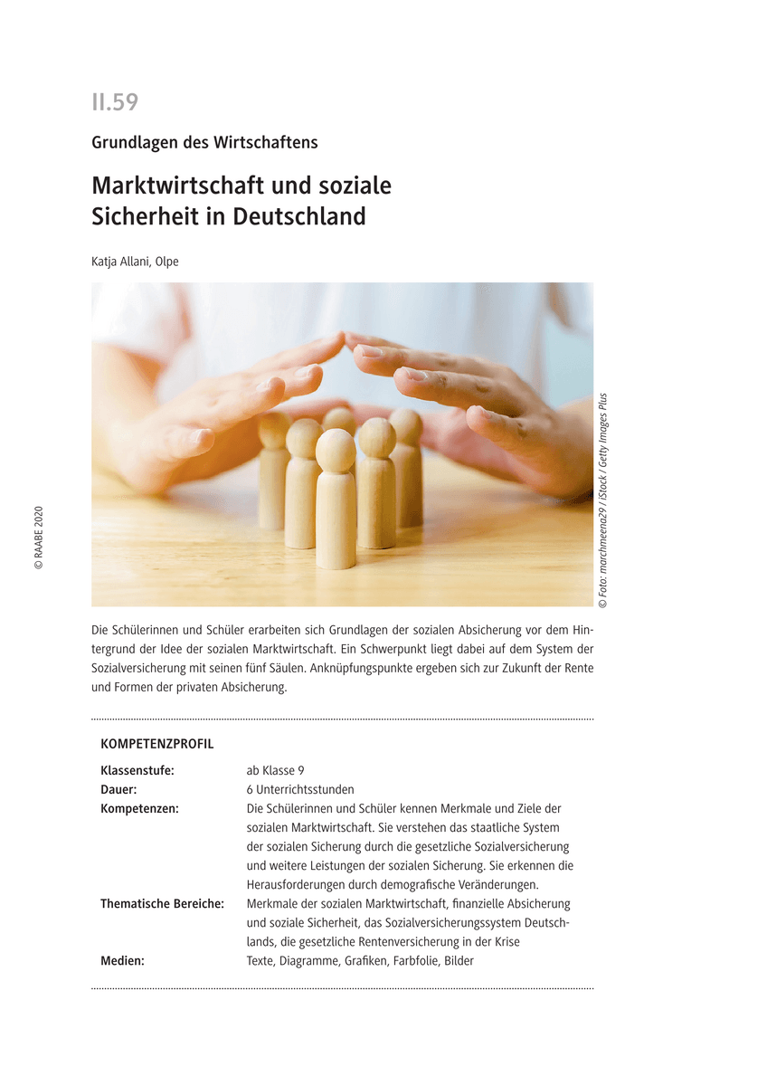 Marktwirtschaft und soziale Sicherheit in Deutschland