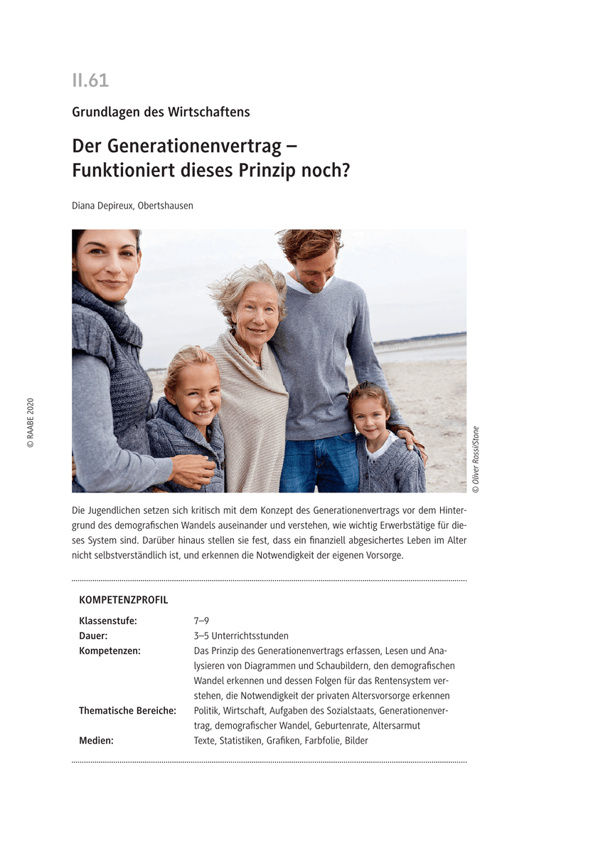 Der Generationenvertrag