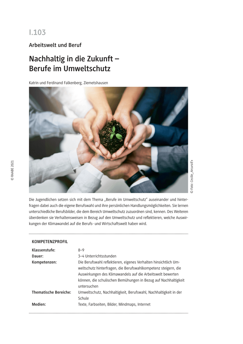 Nachhaltig in die Zukunft