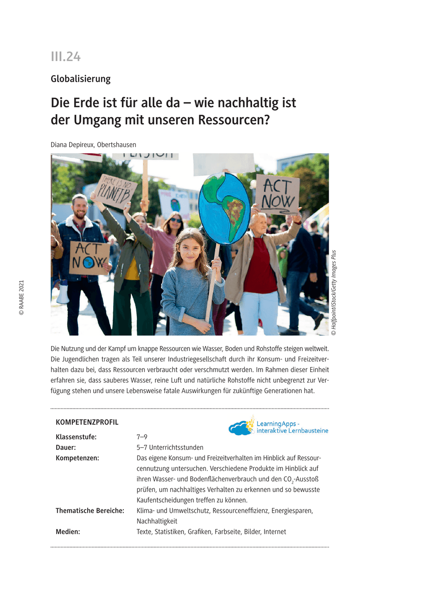 Die Erde ist für alle da