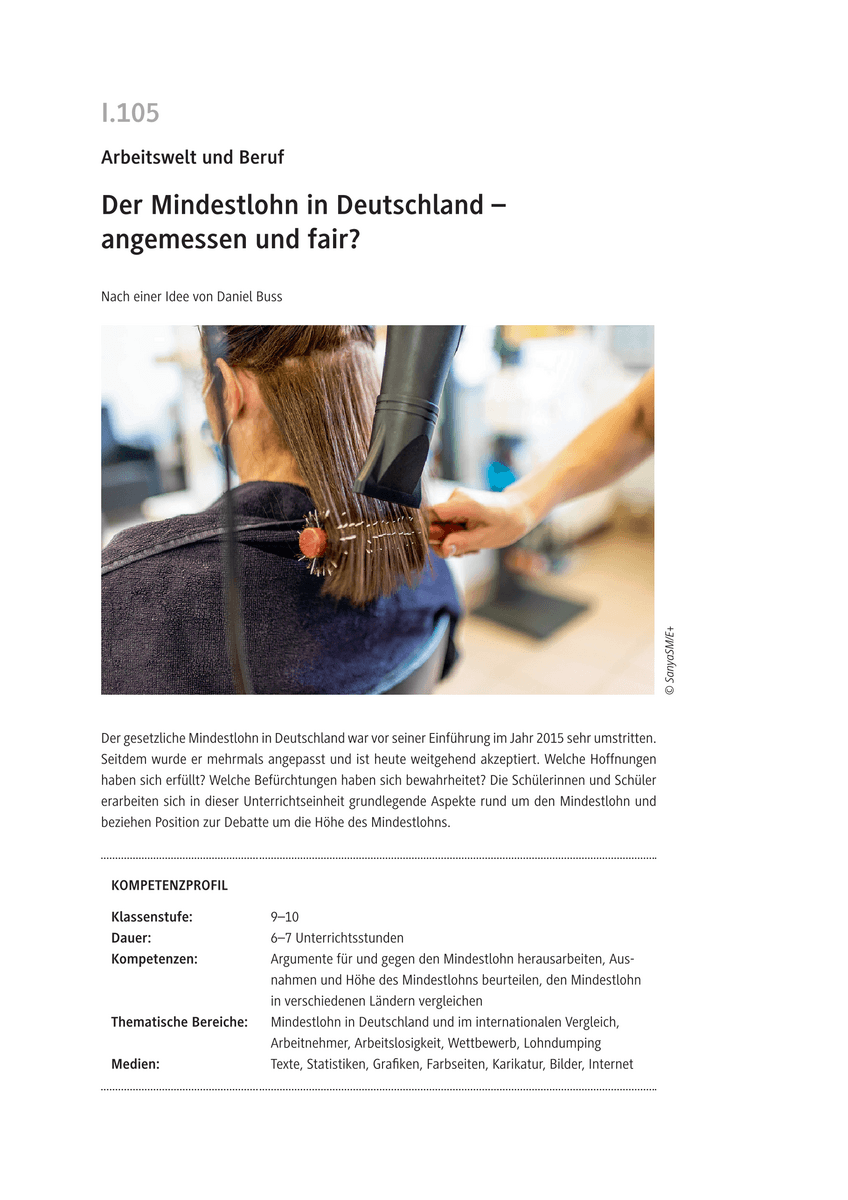 Der Mindestlohn in Deutschland