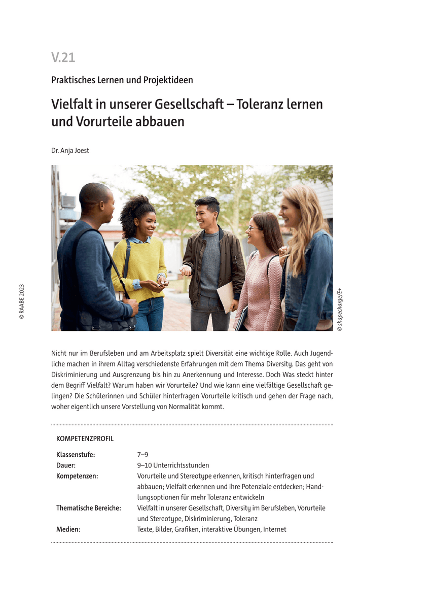 Vielfalt in unserer Gesellschaft