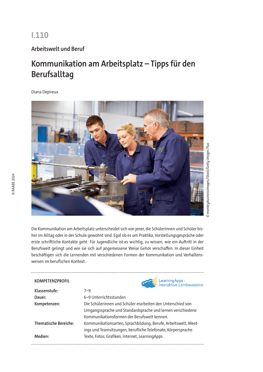 Kommunikation am Arbeitsplatz