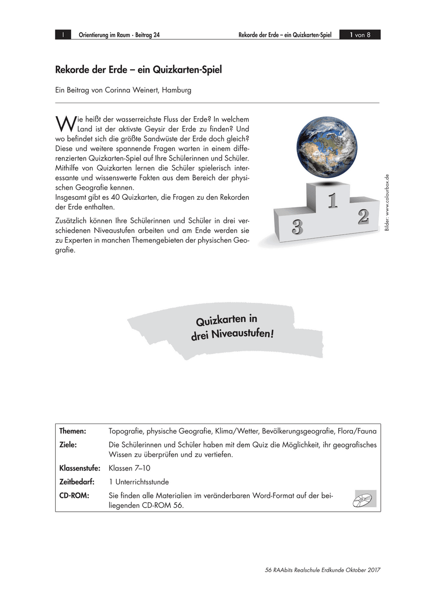 Rekorde der Erde