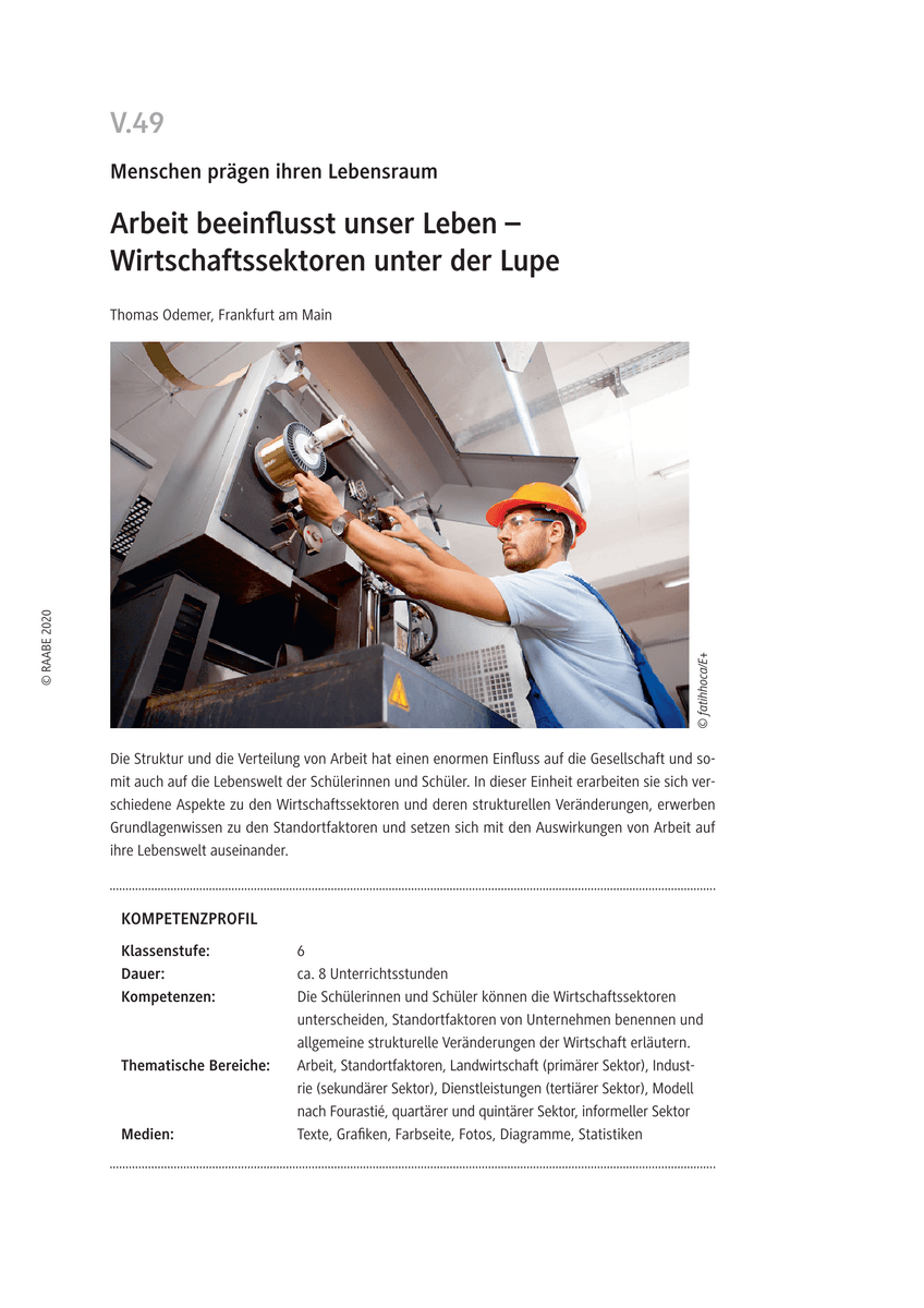 Arbeit beeinflusst unser Leben